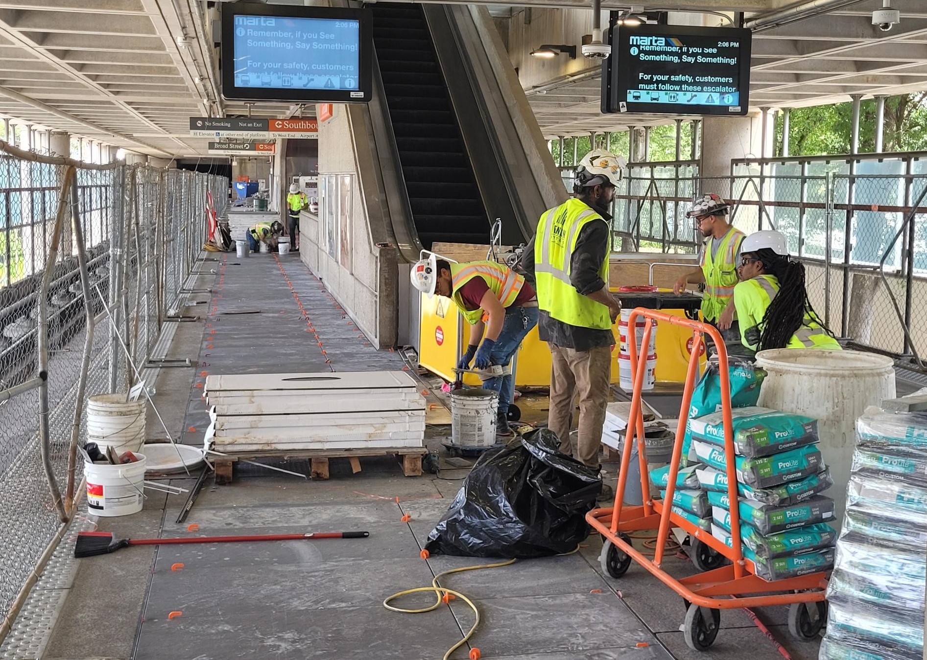 Garnett Platform Tile Installation